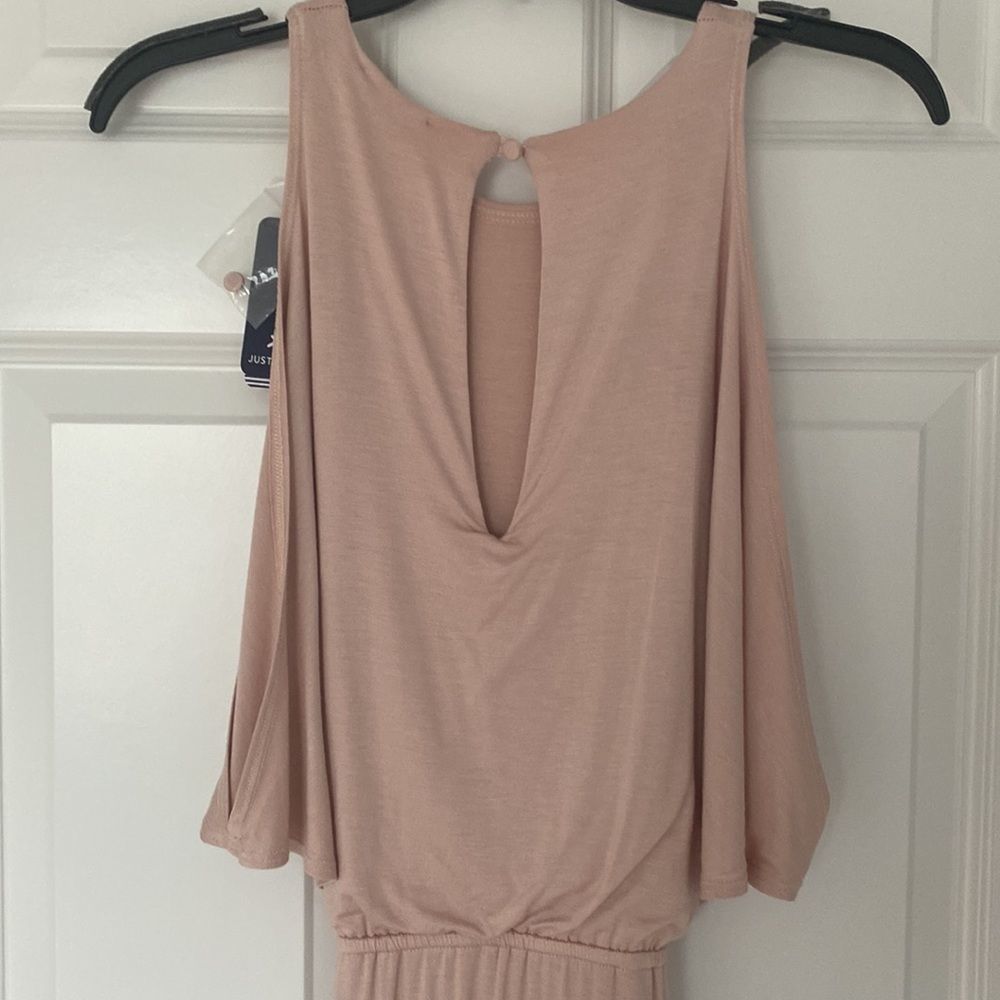 NWT. Splendid Cold Shoulder Crew Neck Wrap Dress - Picture 10 of 12